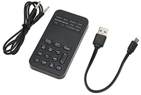 Sprachwechsler, Soundboard für PC -Sprachwechslergerät 8 Soundeffekte Maschine Tarjeta De Sonido mit Sprachwechsler Handheld für Telefonanrufe Gaming