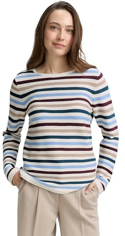 Tom Tailor Damen Strickpullover aus Bio-Baumwolle Strickpullover aus Bio-Baumwolle (1er Pack)