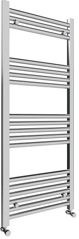 Straight Chrome Steel Heated Towel Rail Bathroom Heating Ladder Radiator (600x1200)