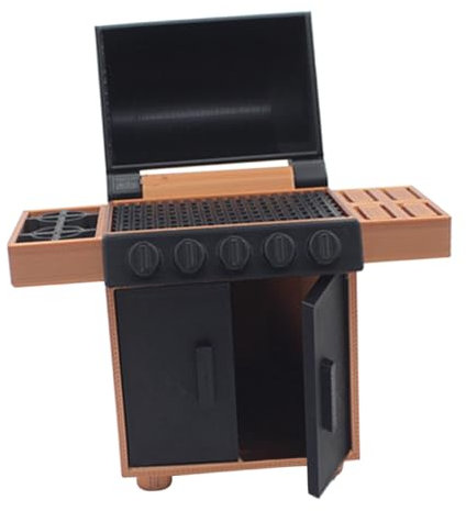 NUOBESTY Miniatur Grillmodell Mini Grill Rack FüR PuppenhausküChe Dekoratives ZubehöR