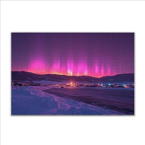 5000 Piece Jigsaw Puzzles for Adults Aurora Landscape Jigsaw Puzzles for Adults 5000 Pieces, 2025 JigsawPuzzles Difficult Impossible Family Challenge, Men Women Elders Seniors Educational Games H-6