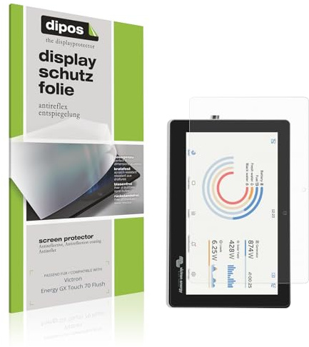 dipos I 2x Schutzfolie matt passend für Victron Energy GX Touch 70 Flush Folie Displayschutzfolie, Ultra-Dünn, Case-Friendly, Fingerprint-Kompatibel