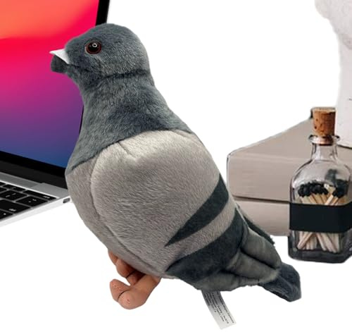 MWZBTG Tauben Plüschtier Kuschelkissen Niedliche Dekokissen | Tauben Plüschspielzeug Kuscheltiere Für Wohnzimmer Kinderzimmer Sammler Weihnachten Geburtstag Homeoffice