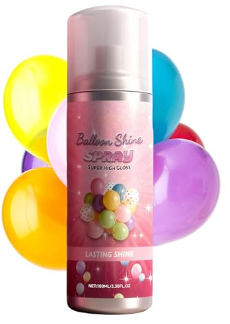Spray para Globos,Líquido de Recubrimiento Seguro 100 ml | Spray para Globos de Látex - Para Fiestas de Amigos Hogar Cumpleaños Guirnalda Interior y Exterior