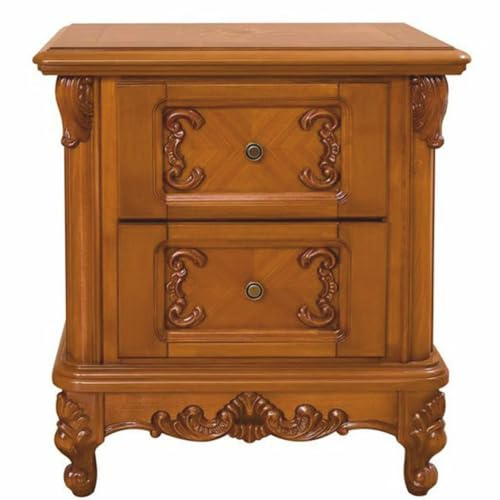 Casa Padrino Luxus Barock Nachtkommode mit 2 Schubladen Braun H. 68 cm - Barock Möbel