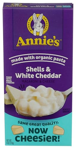 Annie's Homegrown Shells & White Cheddar, 170g Box