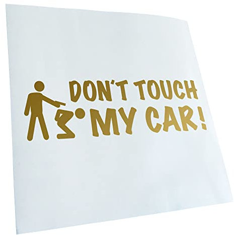 - Autoaufkleber - Dont touch my Car Aufkleber für Auto, Laptop, Fahrrad, LKW, Motorrad mehrfarbig JDM Decal Racing