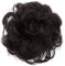 CAISHA Haarteil Haargummi Hochsteckfrisuren Brautfrisuren Voluminös Gelockt Unordentlich Dutt Kunstfaser DM15cm Dunkelbraun G3A