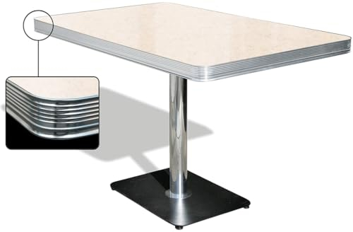 Bel Air Esstisch Tisch Dinertisch Bürotische Kantinentisch Gastrotisch Bistrotisch (Antique White)