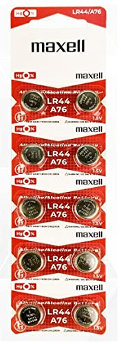 Maxell - Pilas de botón AG 13, 1,5 V, 110 mAh, AlMn