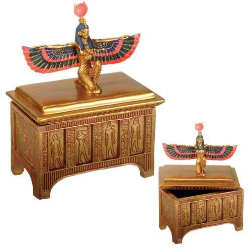 SUMMIT COLLECTION Ägyptische Isis Schmuckschatulle – Sammlerfigur Statue Figur Ägypten