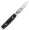 First Class Damas Yaxell Ran 69 Couteau de Fabriqué au Japon - 8 cm-Couteau d'Office Lame en acier VG10 damassé 69 couches et manche en Micarta