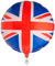 Qualatex 35450 22 Single Union Jack Bubble Ballon