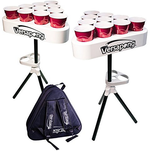 Versapong Table de bière-Pong Portable avec Sac à Dos et balles