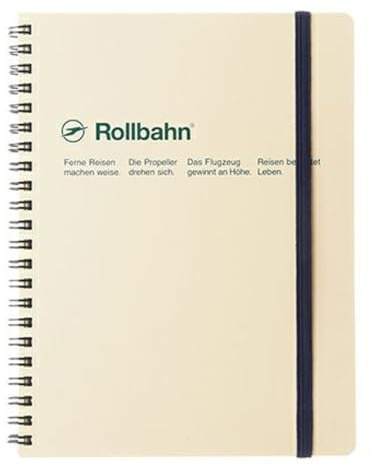 Delfonics Rollbahn Spiral Notizbücher: 6-1/2 in x 8.5 in. (Sahne)