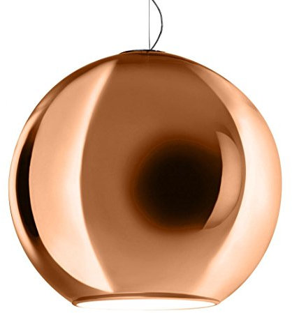 Fontana Arte Globo di Luce Lampada a Sospensione, Rame Lucido ø 45 cm Taglia 3