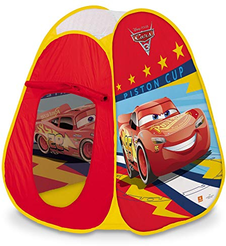 Mondo Toys – Cars 3 Pop UP Tente – Tente DE Jeu pour Enfants – Facile A’ Ouvrir – Sac DE Transport Inclus – 28394, multicolore
