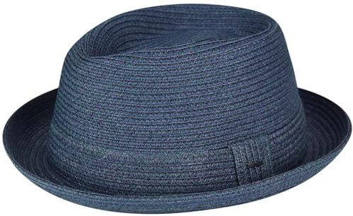 Bailey of Hollywood Men's Billy Braided Fedora Trilby Hat - Blue - S