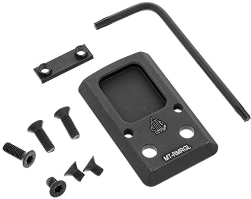 UTG Rear Sight Dovetail Optic Mount, Compatible, for Super Slim RMR Halterung für Glock Rückvisier Schwalbenschwanz, Schwarz, one Size