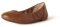 Amazon Essentials Women's Belice Slip On Ballet Flat, Chestnut Brown Faux Leather, 3 UK
