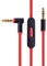 Original Replacement Cable/Wire for Beats by Dre Headphones Solo/Studio/Pro/Detox/Wireless-Red +Original OEM Replacement Leather Pouch Bag for Dr.Dre Monster-Red