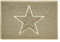 Nicoman Star Shape Embossed Entrance Door Mat Non Slip Dirt Trapper PVC Spaghetti Mat with Rubber Base, Jet Washable Quick Drying Doormat Indoor or Outdoor - (Small, Biege, 60 x 40cm)