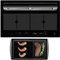 Oranier Flächen-Induktion 90 cm KFL 2094 be cook - breites autarkes Induktionskochfeld mit Abluft Kochfeldabzug inklusive induktiver Grillplatte