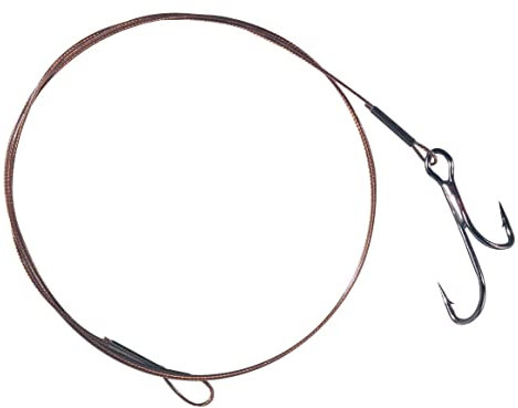 Balzer 1x7 Stahlvorfach Niroflex mit Ryderhaken 50cm 2/0 12Kg 146010200