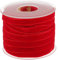 POFET Rouleau de ruban en velours pour travaux manuels et décoration - Rouge - 18 m x 10 mm