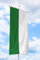 Deitert Schützenfahne grün weiß längsgestreift – 120x300 cm Bannerfahne für Schützenfest, Schützenflagge aus reißfestem Polyester, mit Doppelsicherheitsnaht gesäumt