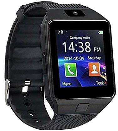 Xinjieda ZYElroy DZ09 Bluetooth Deporte Inteligente Reloj de la,56 Pulgadas de Pantalla táctil del Reloj de Pulsera de la Pulsera, Negro