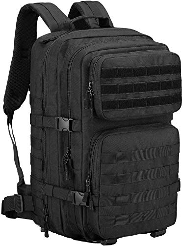 Yakmoo Großer Backpack Wasserdichter Rucksack Taktischer Militärstil Daypack Molle System Schultasche 45L für Outdoors