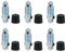abczok Brake Bleeder Screws, 6 PCS, 3/8-24 x 1.18 Inch Screws for Automotive Brake Bleeders