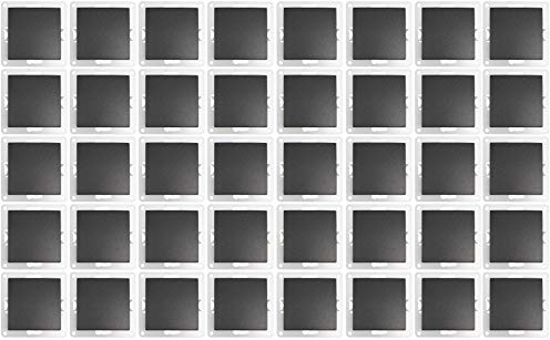 MC POWER - 40er Pack Wechselschalter | FLAIR | Schalter Set im Vorteilspack mit Klemmanschluss, anthrazit, matt