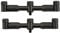 Fox Black Label 3-Rod QR Adjustable (23 & 26cm) - 2 Buzzer Bars zum Karpfenfischen, Rutenständer für Karpfenruten, Rutenhalterung, Buzzerbars für Funkbissanzeiger
