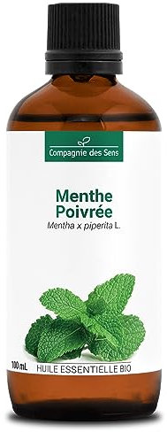 MENTHE POIVRÉE (Mentha piperita) BIO - 100mL - Huile Essentielle de Qualité Premium - 100% Pure, Naturelle, garantie ChromaCert® - Chémotypée & Intégrale