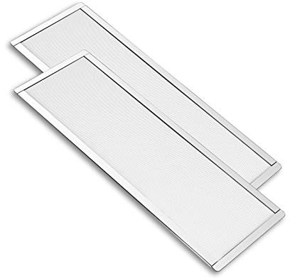 360mm 120mm x 2 PC Fan Dust Mesh Filter 4.72inch PVC Computer PC Case Dust Proof Filter Cover Magnetic White 2-Pack