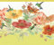 Dundee Deco DDAZBD9019 Tapetenbordüre zum Abziehen und Aufkleben, florales Blumenmuster, Orange, Rosa, Gelb, Kolibri, Wandbordüre, Retro-Design, 4,57 m x 17,78 cm, selbstklebend