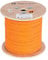 LW Electronic 100m Cavo Ethernet CAT 7A di Alta Qualità - Senza Alogeni - PoE - BauPVO - Cavo di Rete con Schermatura - S/FTP - PIMF - 1200 MHz - 4x2xAWG23 - LSZH - Cavo LAN, Cavo Dati, Cavo Arancione