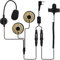 Retevis EHK010 Motorcycle Helmet Headset, 2 Pin Walkie Talkie Earpiece with Boom Mic, Compatible with Two Way Radio RT24 RT27 RT28 Baofeng UV 5R 888S eSynic Kenwood Walkie Talkies (1 Pack)