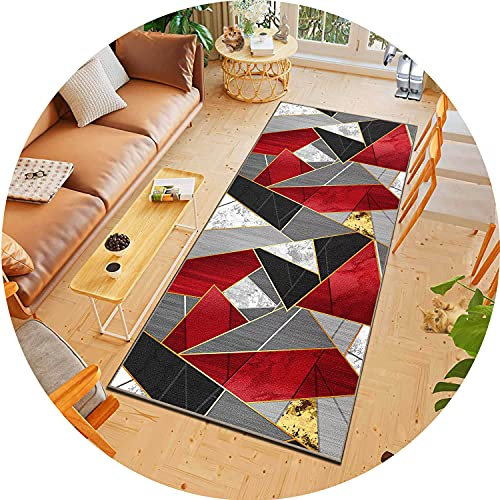 ACUY KüChenteppich Waschbar rutschfest 40x320cm, Nach Maß Teppich LäUfer Pflegeleicht, für Wohnzimmer Flur Küche