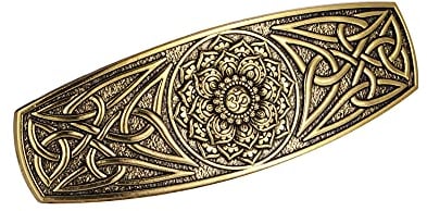 KKJOY Vintage Metall Haarspange Gold, Keltische Knoten Haarklammer Groß, Lotus Haarnadeln, Gothic Haarspangen Damen, Braut Haarschmuck Hochzeit, Bananenspange für Frauen und Mädchen