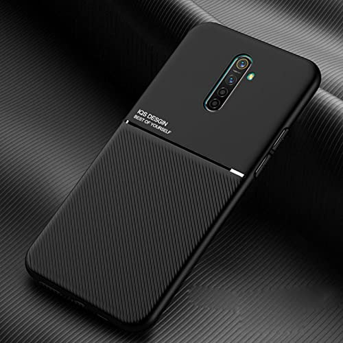 TIANCI Funda para Realme X2 Pro, Carcasa Textura de la Piel es Antideslizante y a Prueba de Golpes, [Cuero de PU] [TPU Ultrafino] Fundas para Realme X2 Pro-Negro