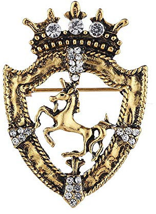 Broche Epingle Épinglette Cristal Broche Manteau Broche Licorne Broche Badge Broches Vintage Broche Cheval Broche Bijoux Broche Argent Broche gold