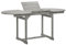 vidaXL Akazienholz Massiv Garten Esstisch mit Schirmloch Erweiterbar Terrassentisch Gartentisch Gartenmöbel Holztisch Ausziehtisch (120-170) x80x75cm