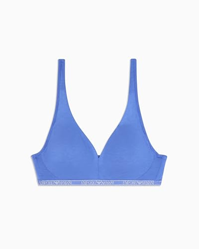 EMPORIO ARMANI Damen Removable Pads Bralette BH, LAPISLAZZULI, M