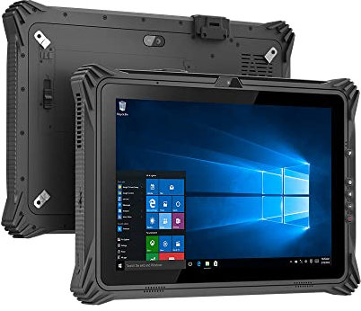 ThinKol 12.2 Industrial Rugged Tablet for Enterprise Mobile Field Work, Rugged Touchscreen Tablet PC with NFC, BT, 4G, GPS, WiFi, IP65, Dual Battery (Windows 8GB 128GB)