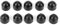 TKSE Lot de 10 cache-boulons, 15 mm/0,59 pouces M8 en plastique noir dôme hexagonal vis écrous tête capuchon accessoire pour vis boulons
