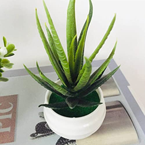 Wilitto Piante artificiali, piccole piante finte in vaso, per ufficio, scrivania, bagno, decorazione per la casa 2