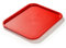 Forgast Bandeja Rectangular para Servir | Tamaño 45x35 cm | Fast-Food | Polipropileno | Bandeja Decorativa | Bandeja de Camarero | Color Rojo | Apta para lavavajillas camareros